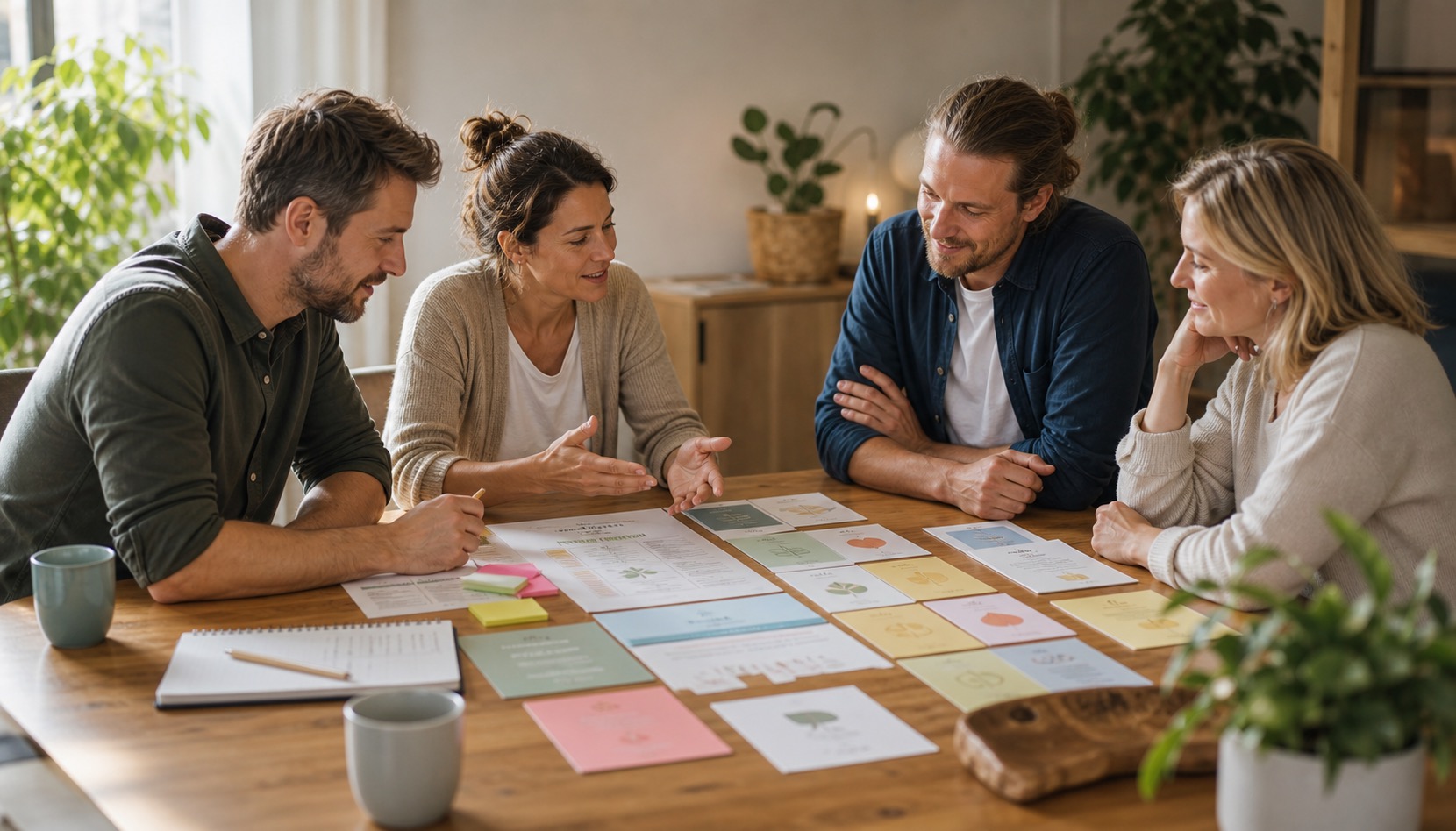 GFK-Listen Übersicht mit GFK-Gefühlsliste, GFK-Bedürfnisliste und Pseudogefühlen als Tabelle, Tafel und PDF-Orientierung